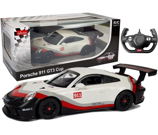 Car R/C Porsche 911 GT3 CUP Rastar 1:14 White