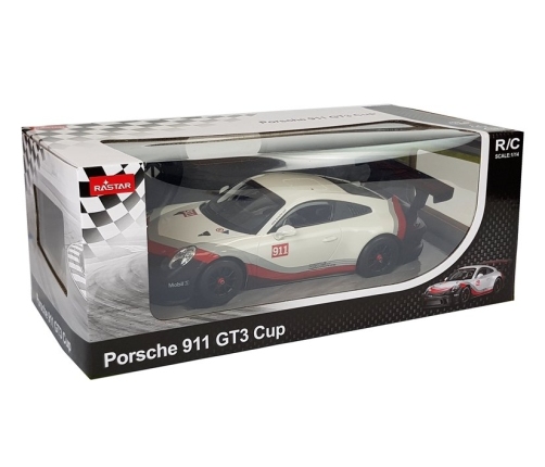 Car R/C Porsche 911 GT3 CUP Rastar 1:14 White