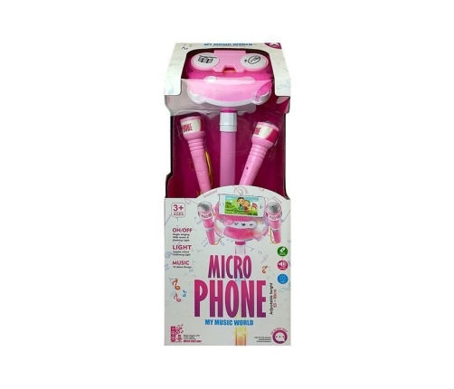 Microphone Kit Karaoke Pink Phone