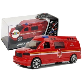 Fire Department Auto with Drawstring with Lights and Sound