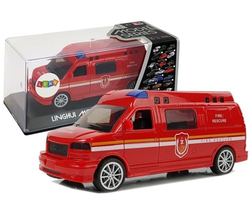 Fire Department Auto with Drawstring with Lights and Sound