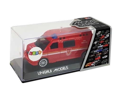 Fire Department Auto with Drawstring with Lights and Sound