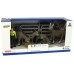 Four Donkey Farmer Fence Figure Set Grey