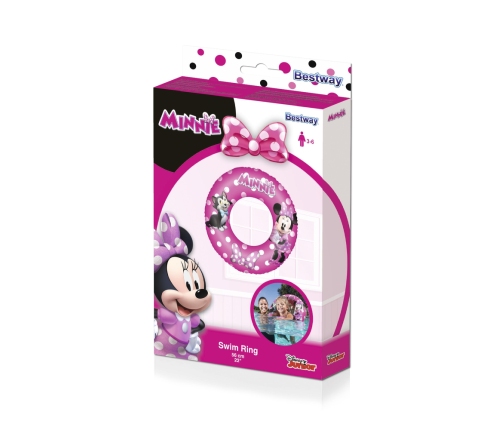 Inflatable Minnie Mouse Swimming Ring 56 cm Bestway 91040