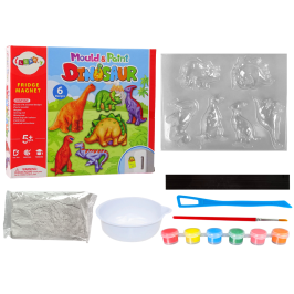 DIY Painting Kit Dinosaurs Plaster Magnets