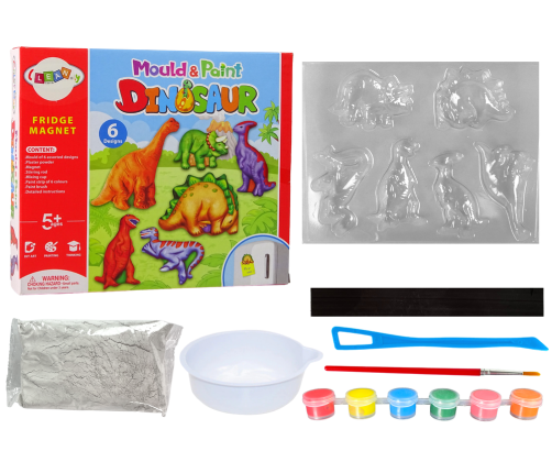 DIY Painting Kit Dinosaurs Plaster Magnets