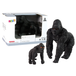 Set of 2 Gorillas figurines  Animals of the World series