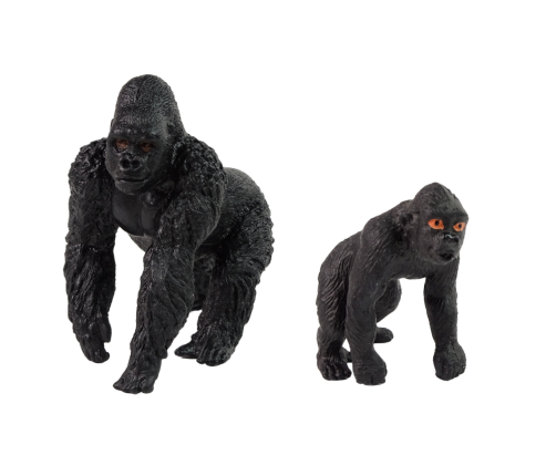 Set of 2 Gorillas figurines  Animals of the World series