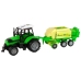 Green tractor with baler friction drive