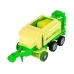 Green tractor with baler friction drive