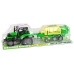 Green tractor with baler friction drive