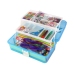 Blue Expandable Suitcase Set Artistic Creative Plastic DIY