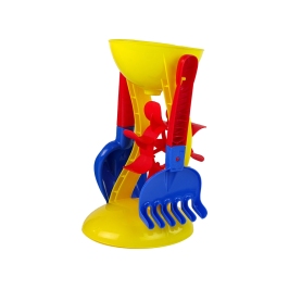 Sand Set "Flower" Grinder Bucket Rake Spatula 5 pcs.