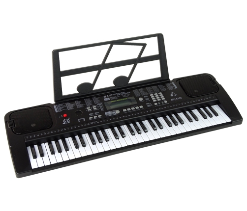 Keyboard With Microphone Musical Instrument Black