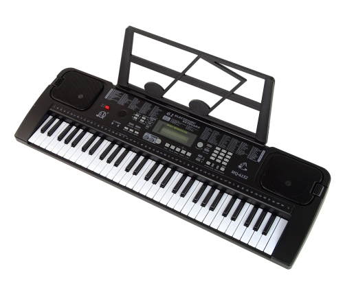 Keyboard With Microphone Musical Instrument Black