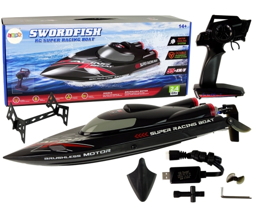 Motorboat RC WL916 60 km/h 2.4GHz Black