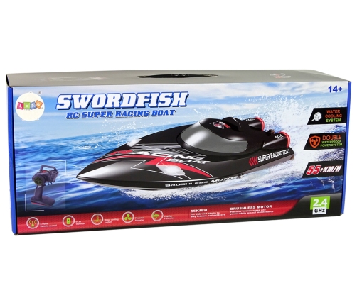 Motorboat RC WL916 60 km/h 2.4GHz Black