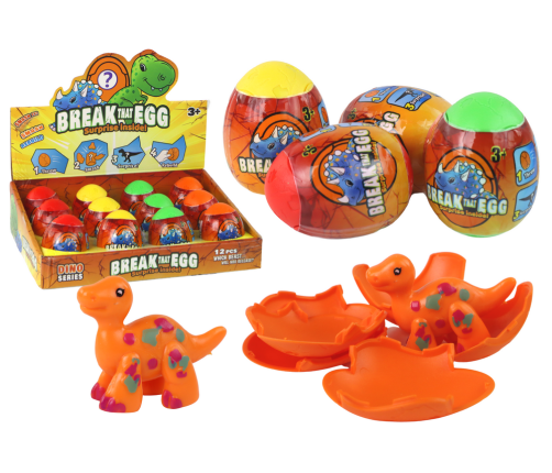 Magic Cracking Egg Dinosaur In Shell 4 Colors 6 cm