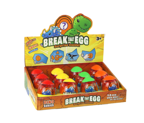 Magic Cracking Egg Dinosaur In Shell 4 Colors 6 cm