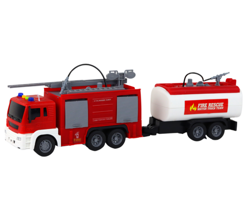 Fire Department With Trailer Fire Truck 1:16 Sounds of Light