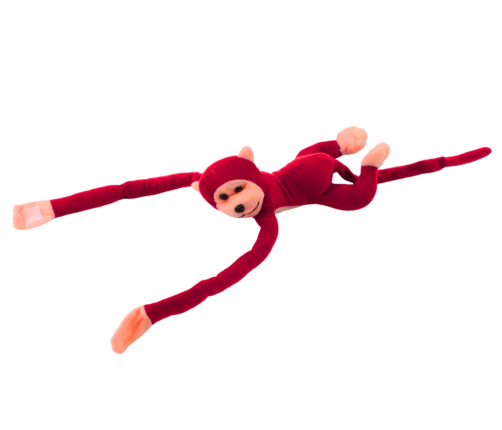 Plush Monkey Mascot with Sound, Red 80 cm