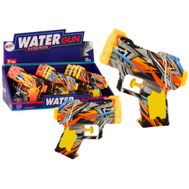 Small Water Gun  Yellow Orange Grafitti