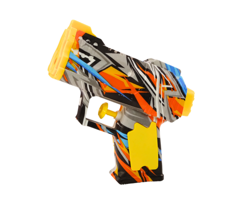 Small Water Gun  Yellow Orange Grafitti