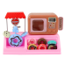 Set Donut Shop Confectionery Cash Register Microwave