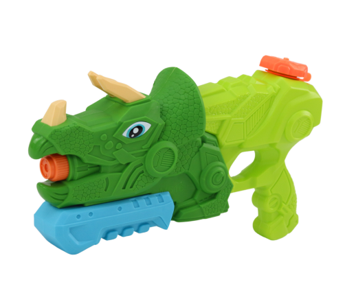 Water Gun Dinosaur Green Triceratops 1000 ml Range 7 m