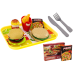 Fast Food Set Pizza Burgers French Fries Accessories for Children 24 pcs.