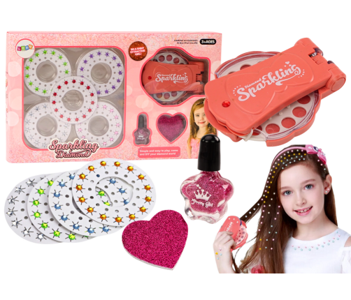 Diamond Glitter Hair Paste Machine Set