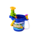 Sand Bucket Set with Shower, Spatula, Rake, Molds, Dinosaurs