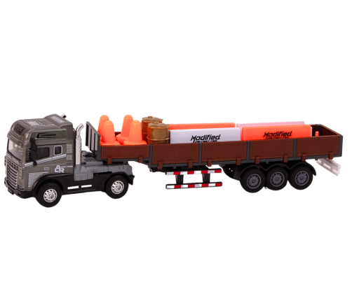 ﻿Truck With Trailer 1:24 TIR Car Truck Accessories Sounds