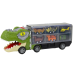 Dinosaur Truck Transport Springs 6pcs Lights Sounds Green