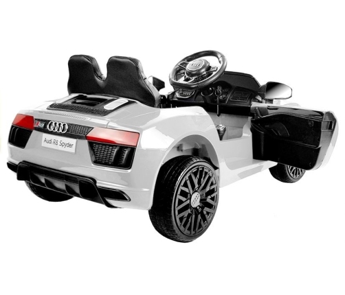 Elektriskā sporta automašīna bērniem Audi R8 Spyder White