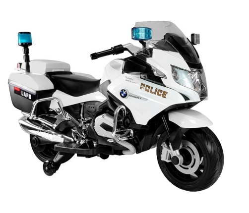 BMW Police Motorcycle White - Electric Ride On Motorbike