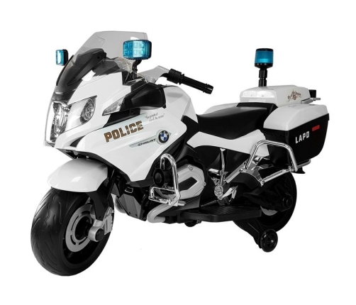 BMW Police Motorcycle White - Electric Ride On Motorbike