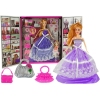 Doll Blue Prom Dress Handbag Studs Jewelry