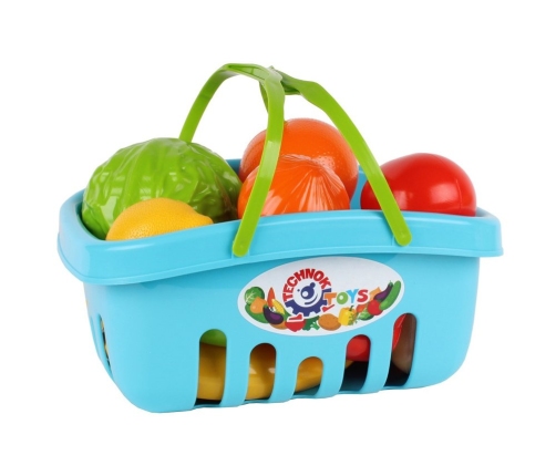 Basket Grocery Set For Shopping Vegetables, Fruits Blue 5354