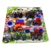 Farm Set of Farm Machines Tractors Road Accessories