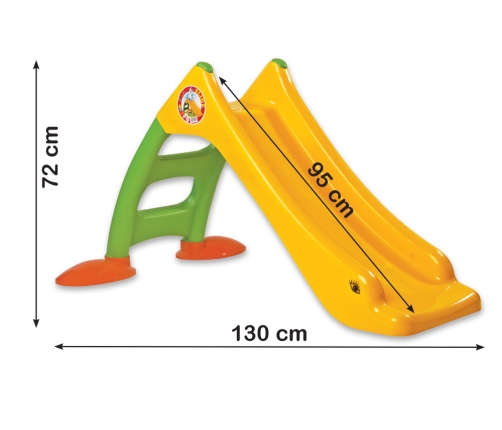 Garden Slide with Ladder for Children Green-Yellow 424