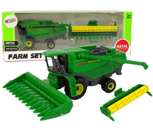 Farm Vehicle Combine with Seeder Green Yellow