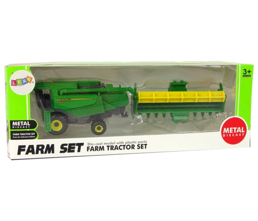 Farm Vehicle Combine with Seeder Green Yellow