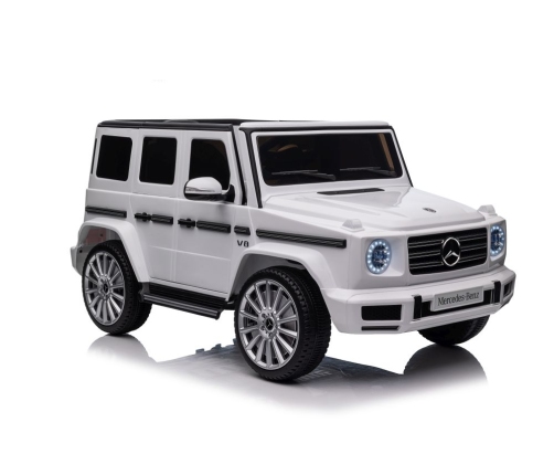 Vienvietīgs elektromobilis Mercedes G500 White