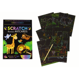 Scratch Coloring Book For Kids ZOO Animals