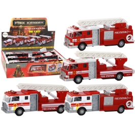 Fire Truck With Friction Drive Sound Extendable Ladder