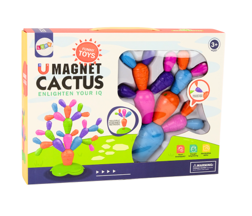 Magnetic Cactus Construction Blocks 16 Elements