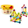 Magnetic Blocks in a Bucket 56 Elements Yellow Cat