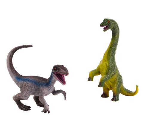 Set of Dinosaur Figures Brachinosaurus Velociraptor 2l