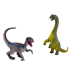 Set of Dinosaur Figures Brachinosaurus Velociraptor 2l